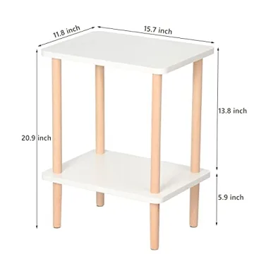 Stylish exilot 2-Tier Side Table for Any Room