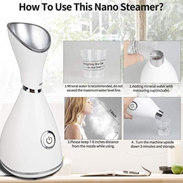 RUEOO Facial Steamer - Unclogs Pores & Moisturizes