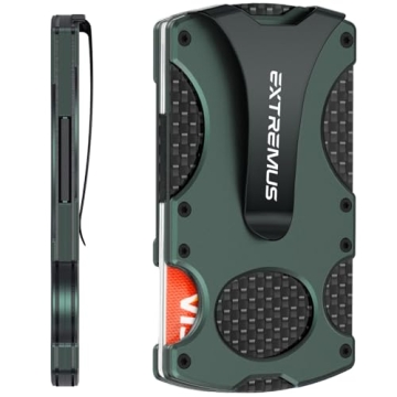 Extremus Mens Wallet, Slim Tactical Wallet with Money Clip and Credit Card Holder, Minimalist Front ...
