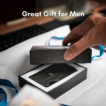 Extremus Mens Wallet, Slim Tactical Wallet with Money Clip and Credit Card Holder, Minimalist Front Pocket Wallet for Men, Rfid Blocking Wallet, Green