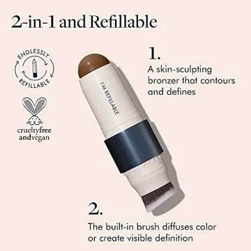 tresstique Bronzer Stick for Clean Beauty Contouring