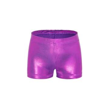 Domusgo Girls Gymnastics Leotards Set One Piece Sleeveless Tumbling Outfits with Matching Shorts Size 5-12 Years Old