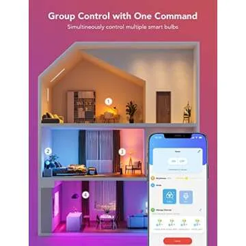 Govee LED Smart Light Bulbs, 1000LM Color Changing Light Bulb, Wi-Fi & Bluetooth Light Bulbs, Work with Alexa and Google Assistant, Dimmable RGBWW A19 75W Equivalent Smart Bulbs, 2 Pack