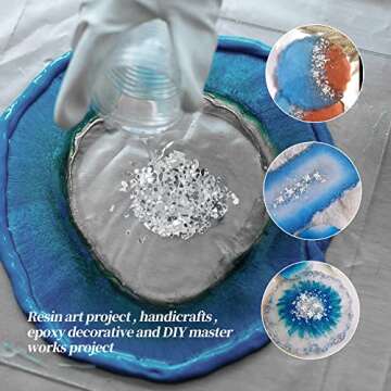 2.2LB Crushed Glass Craft Glitter for Arts and Crafts