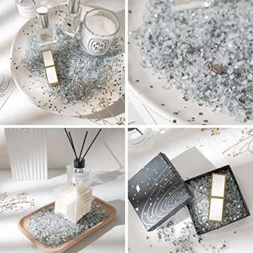 2.2LB Crushed Glass Craft Glitter for Arts and Crafts