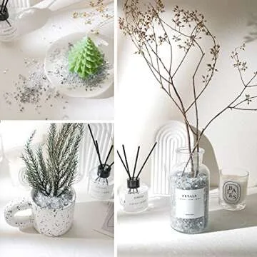 2.2LB Crushed Glass Craft Glitter for Arts and Crafts