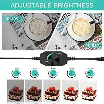 Travor Photo Studio Light Box 32x32Inch Professional Dimmable Photo Booth Shooting Tent Kit with 126 LED Lights, 4 Backdrops for Jewelry and Large Items Product Photography(13000LM, CRI95+)