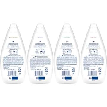 Dove Body Wash Variety 6-Pack – Hydrate, Gentle Pamper, Fresh Care, and Silky Velvet, 15.22 Oz Ea