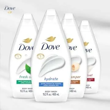 Dove Body Wash Variety 6-Pack for All Skin Types