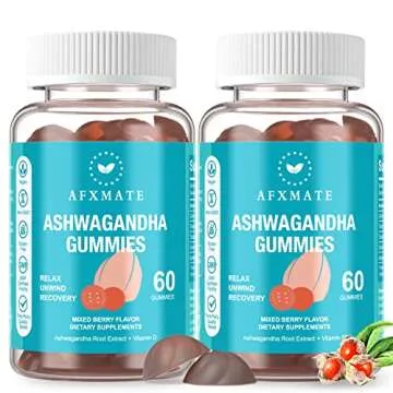 AFXMate Vegan Ashwagandha Gummies with Vitamin D