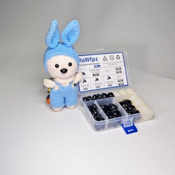 RuWfpz Safety Noses for Crochet - 50 Pack of 15-30mm Noses