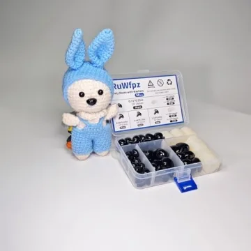 RuWfpz Safety Noses for Crochet - 50 Pack of 15-30mm Noses