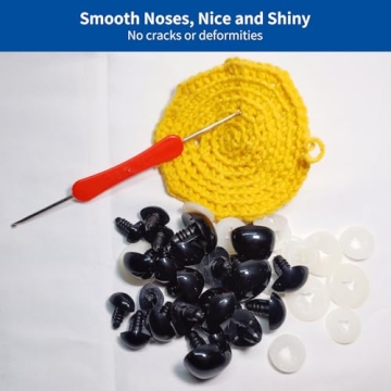 RuWfpz Safety Noses for Crochet - 50 Pack of 15-30mm Noses