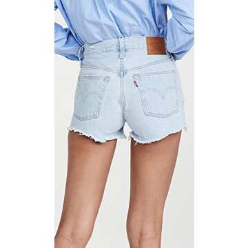 Levi's Women's Premium 501 Original Shorts, Luxor Edge (Waterless) , 32