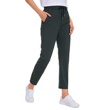 CRZ YOGA Women's Ankle Golf Pants - 4-Way Stretch, Comfortable & Stylish