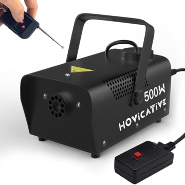 HOvicative 500W Fog Machine with Wireless Remote - Perfect for Parties & Events