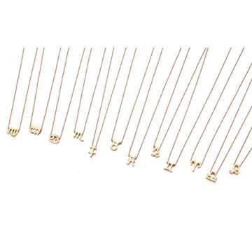 Wishoney Sagittarius Necklace For Women Jewelry Astrology Horoscope Zodiac Necklace Birthday Gifts Message Card