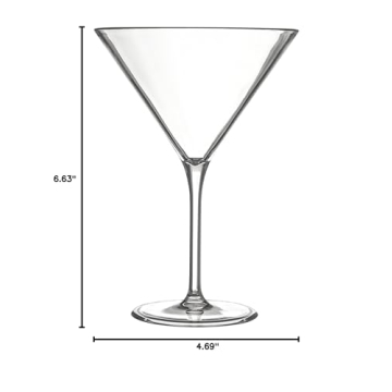Alibi Shatterproof Martini Glass for Stylish Entertaining