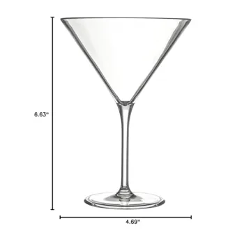 Alibi Shatterproof Martini Glass for Stylish Entertaining