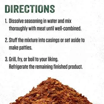 LEM Products Backwoods Hot Italian Fresh Sausage Seasoning, Ideal for Wild Game and Domestic Meat, Seasons Up to 25 Pounds of Meat, 8.3 Ounce Packet