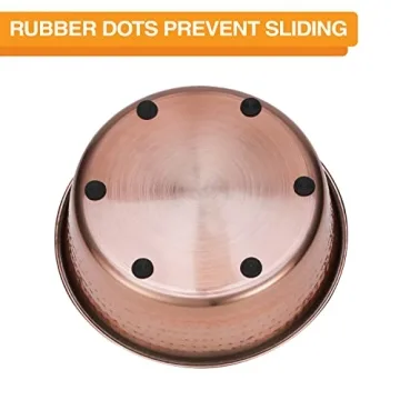 Stylish Hammered Copper Dog & Cat Bowls for Pets