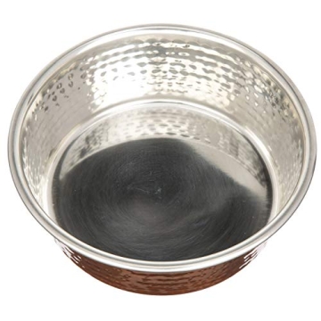 Stylish Hammered Copper Dog & Cat Bowls for Pets