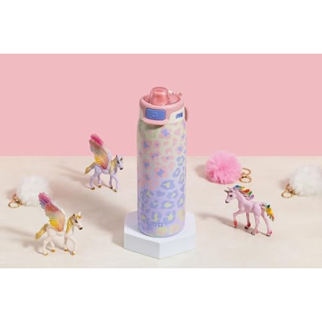 Ello Kids Pop & Fill 18oz Stainless Steel Water Bottle with Quick Fill Technology - Fun and Function...