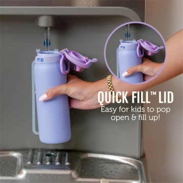 Ello Kids 18oz Stainless Steel Water Bottle with Quick Fill