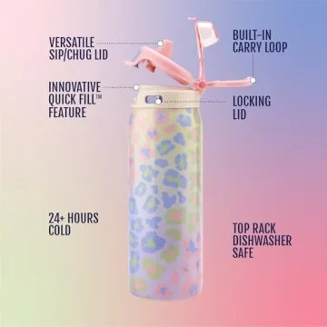 Ello Kids 18oz Stainless Steel Water Bottle with Quick Fill