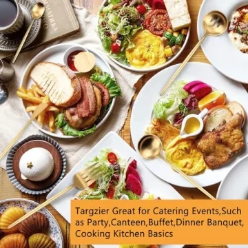 Large 5-Piece Stainless Steel Serving Utensils Set