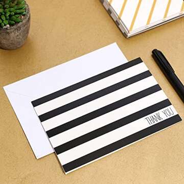Juvale 48 Pack Blank Thank You Cards with Envelopes - 4x6 Thank You Notes with Envelopes for Birthda...