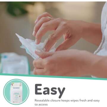 Dr. Talbot's Pacifier and Teether Wipes Naturally Inspired with Citroganix, Vanilla Milk, 48 Count, ...