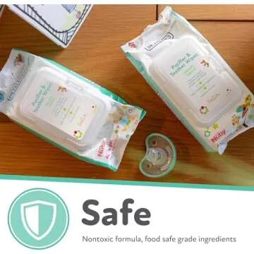 Dr. Talbot's Pacifier and Teether Wipes Naturally Inspired with Citroganix, Vanilla Milk, 48 Count, 1 Pack