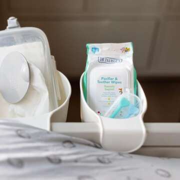 Dr. Talbot's Pacifier and Teether Wipes Naturally Inspired with Citroganix, Vanilla Milk, 48 Count, 1 Pack