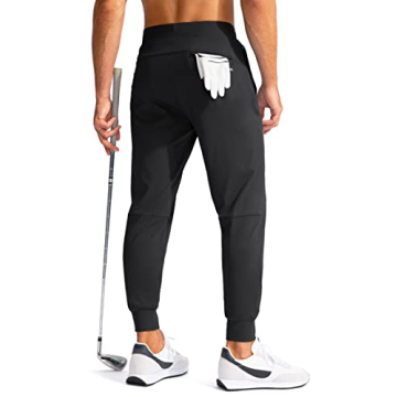 G Gradual Men's Golf Joggers with Zipper Pockets