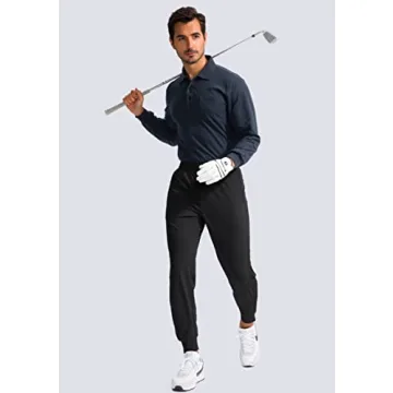 G Gradual Men's Golf Joggers with Zipper Pockets