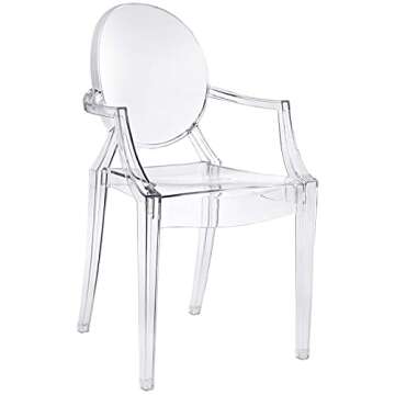 Modway Casper Modern Acrylic Stacking Chair