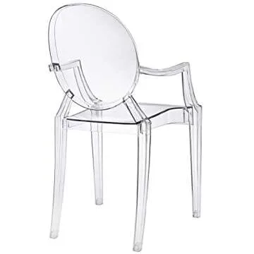 Modway Casper Modern Acrylic Stacking Chair