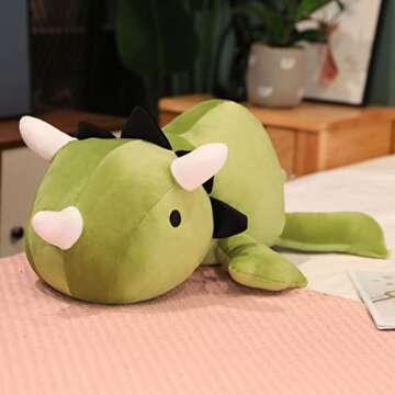 SQEQE Weighted Dinosaur Plush, Anxiety Stuffed Animals, Dinosaur Plushie Dino Throw Pillows for Kids...