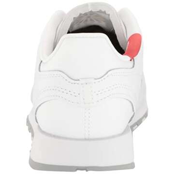 Reebok Women's Classic Leather Sneaker, White/Pure Grey/Rhodonite, 7