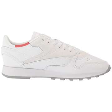 Reebok Women's Classic Leather Sneaker, White/Pure Grey/Rhodonite, 7