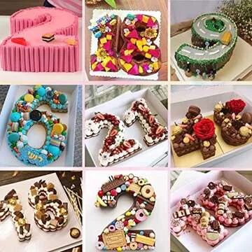 JETKONG 10-Inches Silicone Number Cake Mold DIY Baking Cake Pan with Decorating Pen (Number 3)
