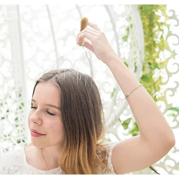 Head Scratcher & Massager with Wooden Handle