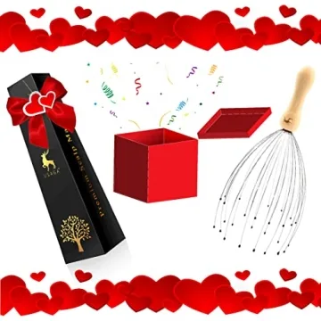 Head Scratcher & Massager with Wooden Handle