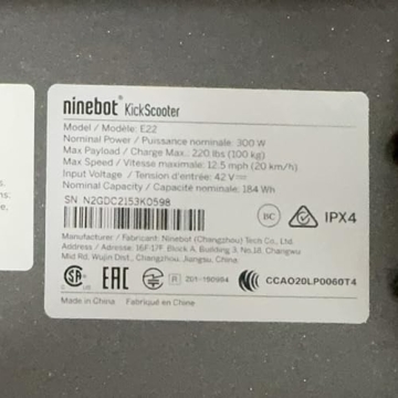 Segway Ninebot E22 E45 Electric Scooter - Lightweight & Foldable