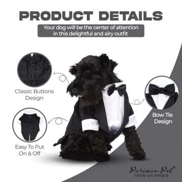 Stylish Tartan Tuxedo Dog Shirt for All Occasions