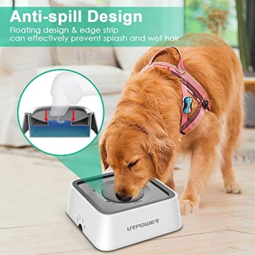 URPOWER 2.5L No Spill Dog Water Bowl - Large Capacity