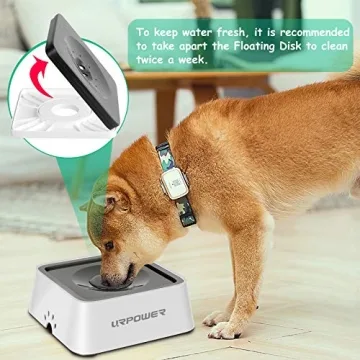 URPOWER 2.5L No Spill Dog Water Bowl - Large Capacity