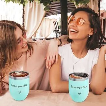 Sister Gifts from Sister - I Love You Sis - Sister Gifts for Birthday - Graduation Gifts Thanksgivin...