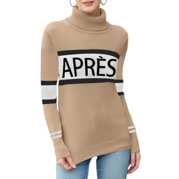 Chic and Cozy ALPSWARE Women Turtleneck Sweater